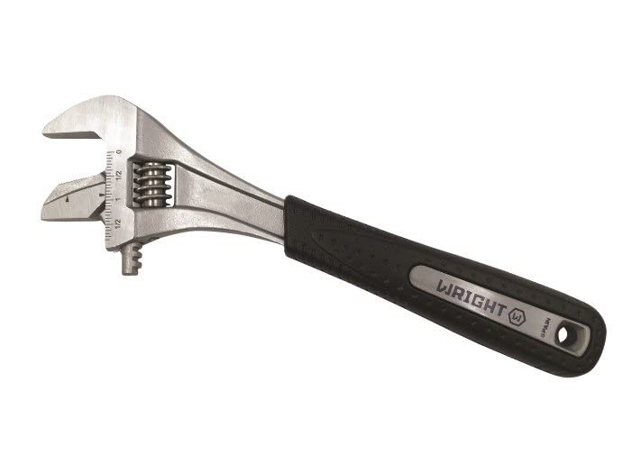 Wright Tool9AG12R Adjustable Wrench Chrome Reversable Jaw Maximum Capacity 1-3/4" Ultimate Grip - 12"