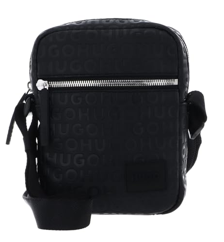 Sac bandoulière HUGO Ethon 2.0hi M NS Zip noir pour homme avec fermeture éclair