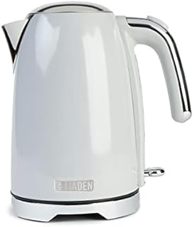 Haden Brighton Ash Grey Kettle Jug-Style Electric Fast Boil Kettle - Stainless Steel Body - Boil Dry Protection - Water Window And Scale - 3000W - 1.7L