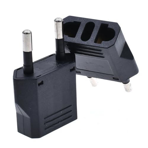 Adaptador enchufe de alimentación CA blanco convertidor cargador toma de corriente de 4.0 mm 4