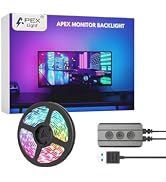 APEX Monitor Backlight (Upto 40 inches Monitor Size) || Color Changing with Screen Sync Box PC Ba...
