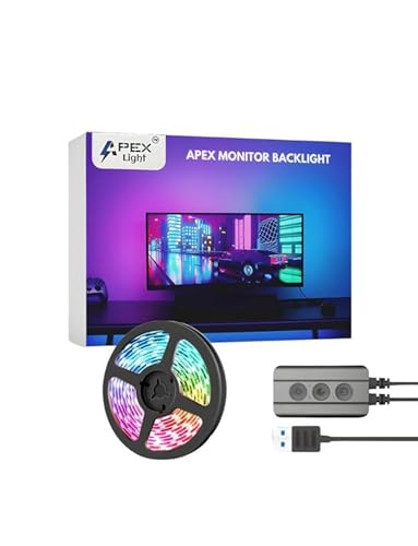 APEX LIGHT Monitor Backlight (Upto 40 inches Monitor Size) || Col...