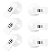 6 Stück Duschvorhang Clips mit Saugnapf,Selbstklebende Duschvorhang Halterung,Winddichte Duschvorhangs Klammern,PVC Schutz Spritzschutz Clips Zum Halten Duschvorhangs Vorhang Cleveres Zubehör