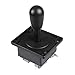 Price comparison product image Fosiya American Style 2 pin Stick Happ Type Arcade Joystick Switchable from 8 Ways Operation, Elliptical Black Handle, Precision 0.187" 4.8mm Terminal for Video Games Arcade1up Machine Parts (Black)