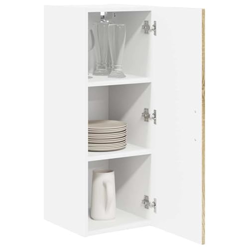 ATOMSTACK MAKER Mueble de cocina de madera de roble Sonoma, 30 x 31 x 80 cm, con puertas correderas, armario moderno y duradero para cocinas privadas y profesionales