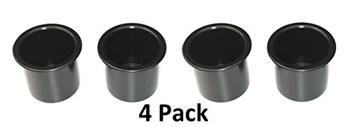 Image of Plastic 2 7 /8 Black Drop in Cup Holder Plastic Multipack Wholesale Bulk Listing Poker (4)