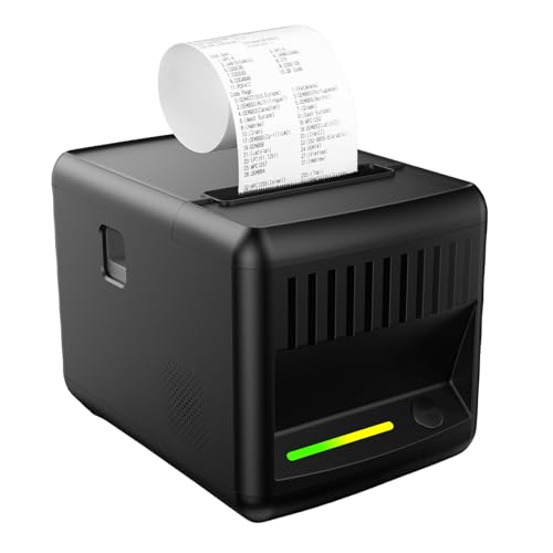 YIRIGUI POS Receipt Printer, 80mm Thermal Printer with Auto Cutter, Large-Capacity Paper Bin,...