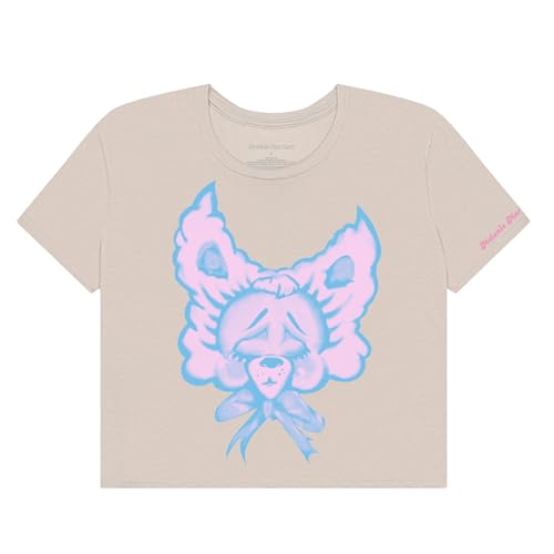 Melanie Martinez Pity Party Crop T-Shirt, Cream, Medium at Amazon