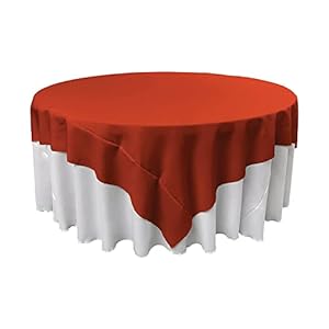 LA Linen Polyester Poplin Washable Square Tablecloth, Stain and Wrinkle Resistant Table Cover 90x90, Fabric Table Cloth for Dinning, Kitchen, Party, Holiday 90 by 90-Inch, Rust LA Linen Polyester Poplin Washable Square Tablecloth Stain and Wrinkle Resistant Table Cover 90×90 Fabric Table Cloth for Dinning Kitchen Party Holiday 90 by 90 Inch Rust
