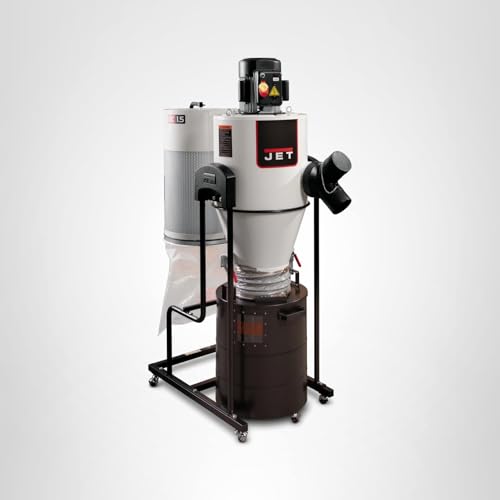 JET Cyclone Dust Collector, 2-Micron Filter, 1-1/2 HP, 115V 1Ph (JCDC-1.5)