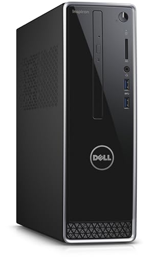 Image of Dell Inspiron 3268 Premium High Performance Small Desktop Pc, Intel Core I3-7th Gen, 4Gb Ddr4 Ram,1Tb Hdd,Dvd /Cd+ /-Rw,Windows 10, Black-With Monitor