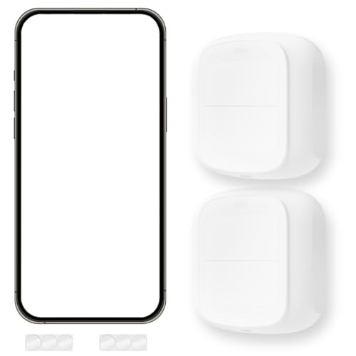 Smart button interrupteur sans fil haute sensibilité pour commande domotique premium, lot de 2
