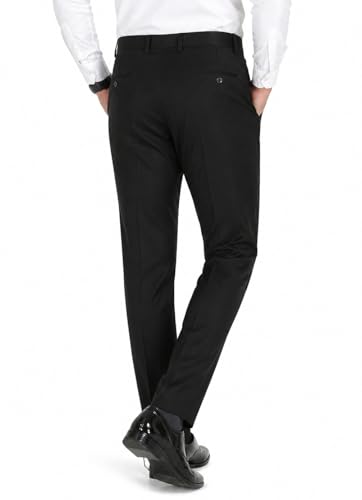 Image of Formal Pants for Men Office Wear - Premium Slim Fit Formal Trouser for Men, College Pant for Boys, Gents Bottom Formal wear for Office Meeting, Party, Gathering, Wedding