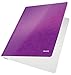 Leitz A4 Laminated Card Report Files, Pack of 10, 250 Sheet Capacity, Purple, Wow Range, 30010062