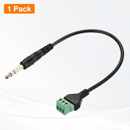 Cable adaptador de audio Jack 6.35mm 30 cm miniatura 3