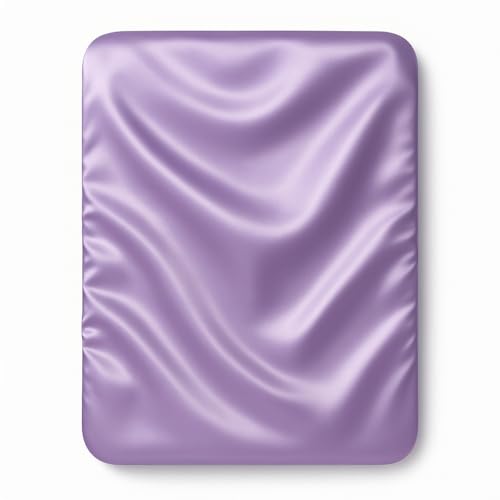 Image of Satin Bassinet Sheet, Great for Baby Hair, Soft Silk Feeling Sheet for Rectangle Cradle Bassinet Mattress Pad, for Girls Gift Newborn and Infant(Purple)