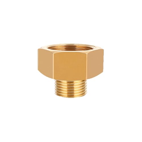 XSDSM Brass Reducer Reducing Tap Adapter G3/4 Internal Thread to G3/8 External Thread Reducer for Pipe Conversion Connection