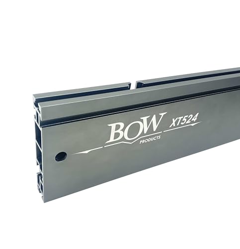 BOW Products 24 XT XTENDER Fence - T-Track Table Fence System with Multiple T-Slots for Woodworking Accessories - Fits Portable Table Saws Bench Top Saws and Band Saws - XT524 (Fence Only)