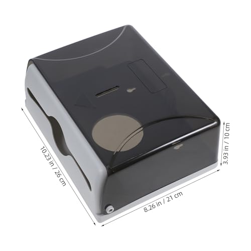 Distributeur de serviettes compatible avec différents types de rouleaux noir - 3
