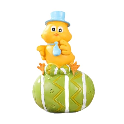 Figurine en résine sculptée jaune, art de table élégant