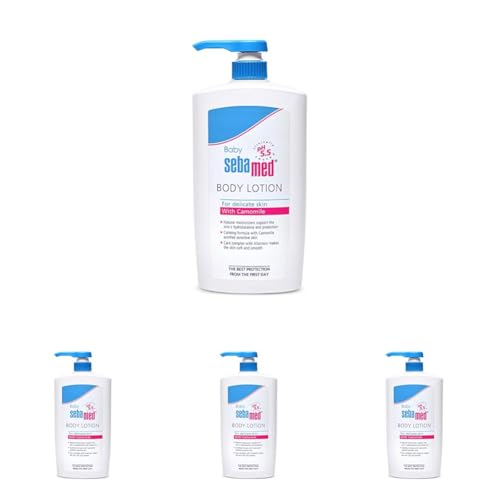 Image of Sebamed Baby Body Lotion|pH 5.5|Vegan|750 ml (Pack of 4)