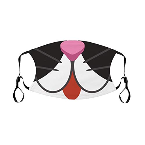 Preisvergleich Produktbild Lialbert Kinder Waschbar Wiederverwendbare Bandanas 3D Cartoon Druck Multifunktionstuch Mundschutz Maske Stoffmaske Baumwolle Atmungsaktiv Mund-Nasen Bedeckung Motiv Halstuch Schals Jungen Mädchen