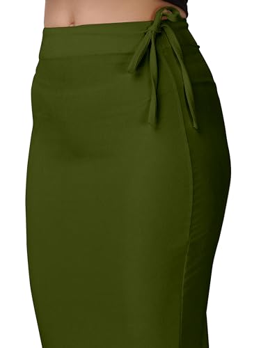 Image of Mehrang Microfiber Saree Shapewear Petticoat for Women, Cotton Blended Shape Wear Dress for Saree