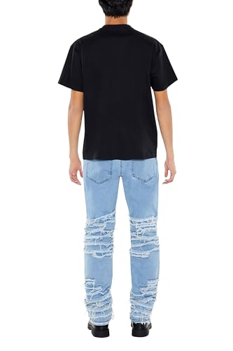 Forever 21 Men's Destroyed Slim-fit Mid-Rise Jeans4