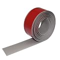 Floor Transition Strip Floor Cover Strips Self Adhesive Carpet Flooring Threshold Edging Trim Strip PVC Threshold Transitions 2" Wide Vinyl Floor Flat Divider Strip … (6.56Ft, Grey)