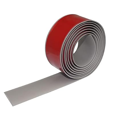Floor Transition Strip Floor Cover Strips Self Adhesive Carpet Flooring Threshold Edging Trim Strip PVC Threshold Transitions 2" Wide Vinyl Floor Flat Divider Strip … (6.56Ft, Grey)