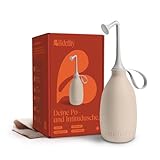 Bidetlity Podusche & Intimdusche 3.0 – Tragbares Reisebidet mit neuem Duschkopf, ersetzt Feuchttücher, spart Toilettenpapier, inkl. Tasche, BPA-frei