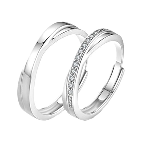 Bague réglable fiançailles argent femme fini les erreurs de taille en argent sterling 925