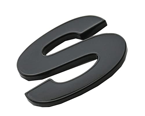 Image of 2pcs (Pair) SS Fender Emblems Replacement for 96-02 Camaro SLP SS Badge New Reproduction 12369966R (Gloss Black), (CH-SS)