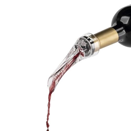 JATA HOGAR HVIN2314 - Decantador de Vino. Aireador para botellas. Potencia sabor y olor del vino. Boquilla antiderrame. Fácil limpieza. Diseño práctico. Medidas: 16 x 4,16 cm