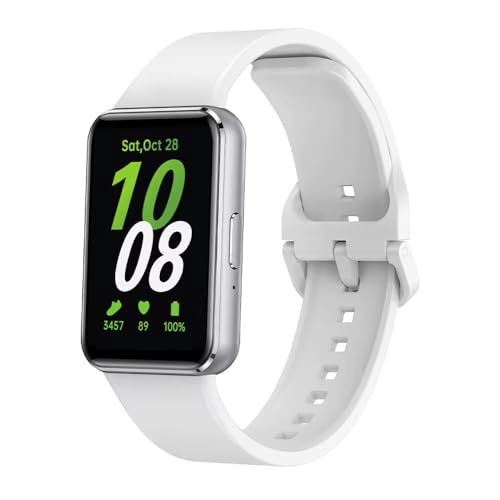 Image of Valente Silicone Watch Straps Compatible for Samsung Galaxy Fit 3 (Pack of 2)