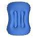 Wang5997 Cuscino Gonfiabile da Esterno Pieghevole da Viaggio Cuscino da Collo da Campeggio Sonno Portatile Schienale Morbido e Confortevole Facile da riporre n9h456 (Color : Blue)