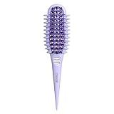 Conair Curl Define Pro Hair Brush for Curly Hair, For Shorter Hair with Loose Curls, Dual Vents with Continuous Grooves, Mixed Bristles for Frizz-Free Detangling, Smoothing, and Curl Definition