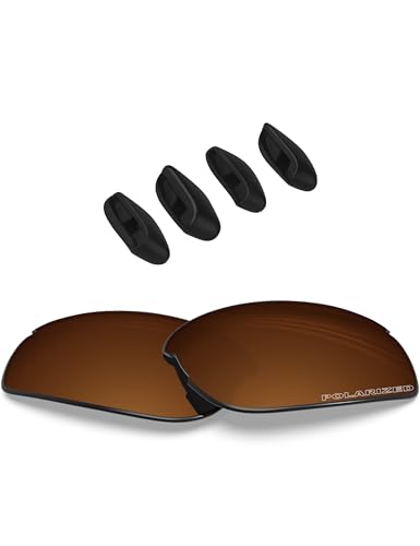 Image of BLAZERBUCK Replacement Lenses & Nose Pads Piece for Oakley RPM Squared OO9257 /RPM Edge OO9250 Sunglass