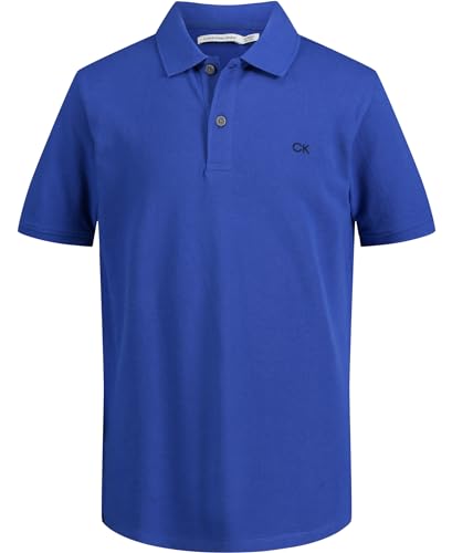 Calvin Klein Boys' Legacy Short Sleeve Micro Pique Solid Polo