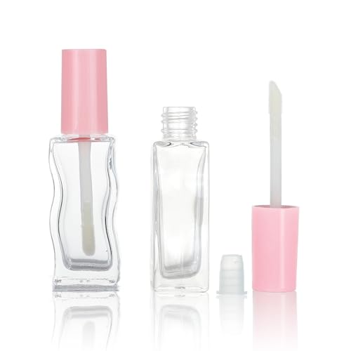 COSIDEA 30 pcs 10ml Pink Empty glass lip gloss tubes lipgloss tube container bottles for oils liptin packing whole sale in bulk