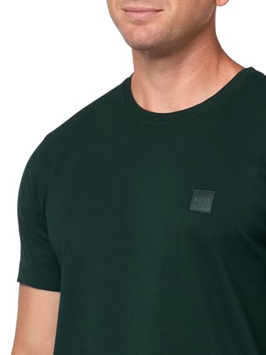 BOSS Men's Tonal Woven Patch Logo Jersey T-Shirt3