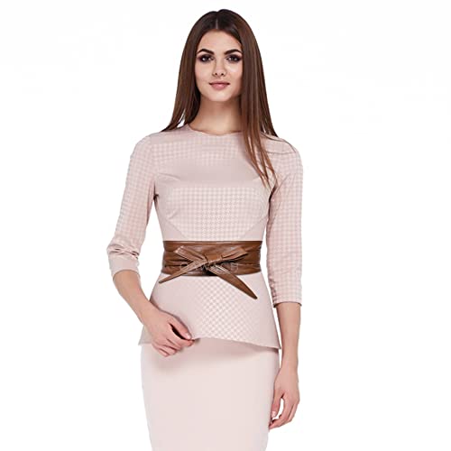 Obi Waist Belt – Handmade Pure Leather Bow Tie Cincher for Women & Girls | Stylish Boho Wrap Waistband