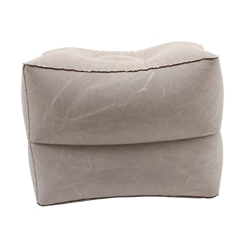 Ciieeo 1 Set Adjustable Inflatable Travel Foot Rest Pillow for Airplane Bed Leg Rest with Pouch for Elevating Legs During Travel for Airplane and Train Use