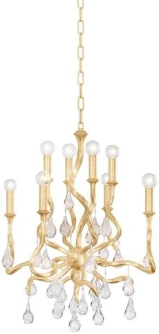 Corbett Lighting Aveline - 8 Light Chandelier-27.25 Inches Tall and 22 Inches Wide-Gold Leaf Finish -Traditional Installation