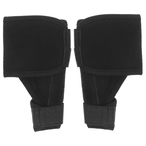 KOMBIUDA 1 Pair Toe Brace Support Toe Compression Brace Splint Brace Compression Toe Brace Black
