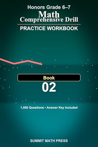  Honors Grade 6–7 Math Comprehensive Drill Workbook — Book 2: 1,000 problems. 7 core topics. Real progress. (English Edition)