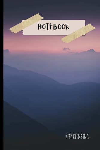 Lined 120 pages Notebook: Mountain View inspired journal