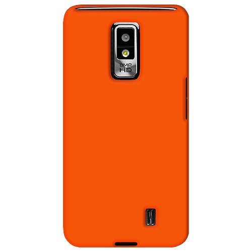 Amzer Silicone Jelly Skin Case Cover for LG Spectrum VS920 - Retail Packaging - Orange