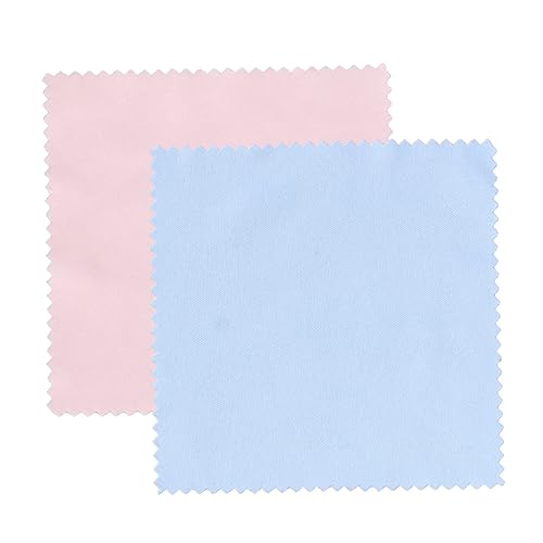MOLUCKFU 100個 マイクロファイバークロスのクリーニング カメラレンズクリーニングクロス 眼鏡布 メガネレンズクロス マイクロファイバータオル レンズクリーナー レンズのクリーニングクロス
