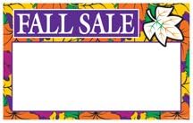 CYC446 | Fall Sale | Retail Price Cards Signs | Holiday and Seasonal Pack of 100 Cards | Business Store Signage (3 1/2 x 5 1/2)